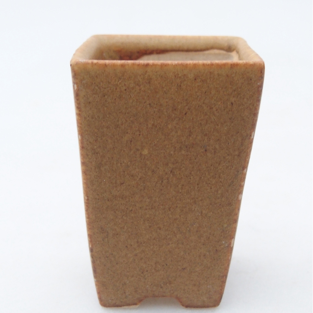 Mini-Bonsaischale 3,5 x 3,5 x 5 cm, braun