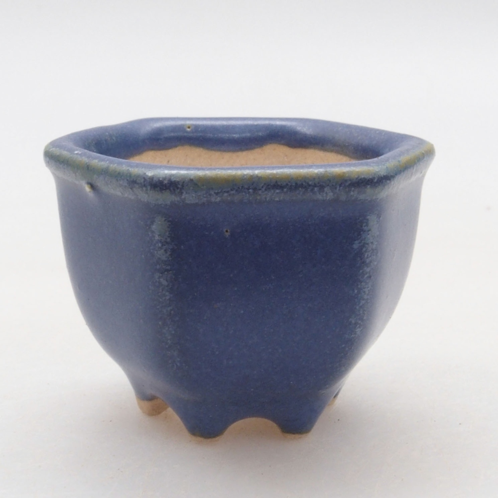 Mini-Bonsaischale 4 x 3,5 x 3 cm, Farbe blau
