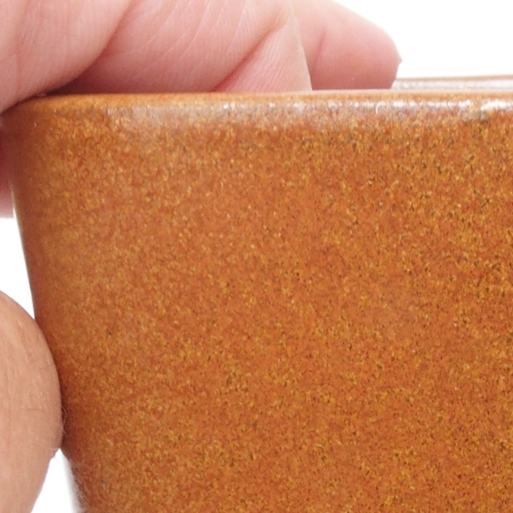 Bonsaischale aus Keramik 13 x 13 x 13,5 cm, braun