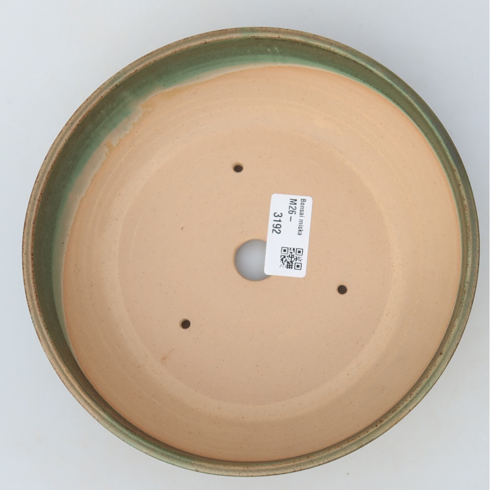 Keramik-Bonsai-Schale 19,5 x 19,5 x 5,5 cm, Farbe: grün