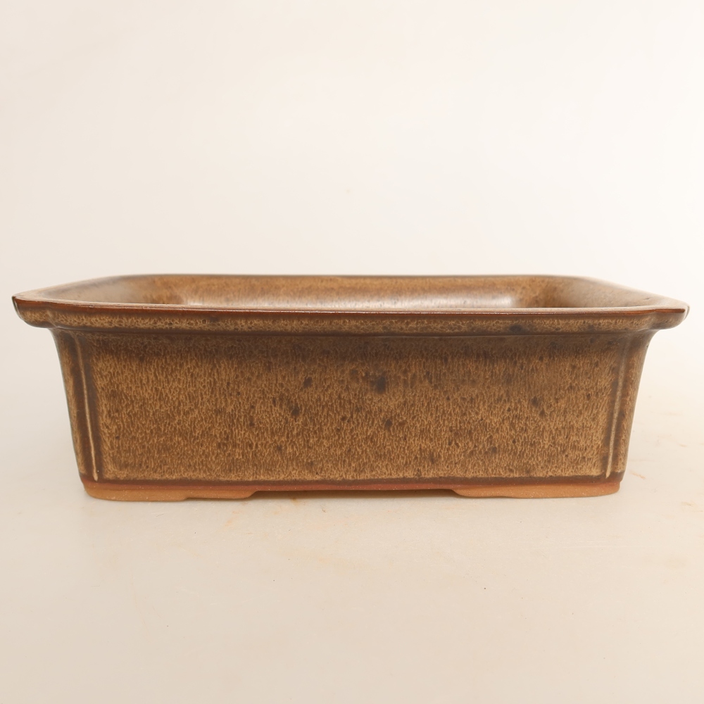 Keramikschale  20 x 15,5 x 5,5 cm, Farbe: braun