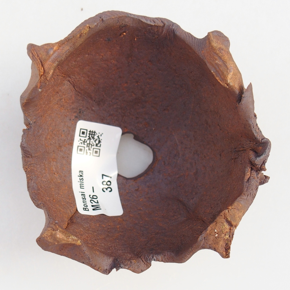 Keramikschale 9 x 9 x 6,5 cm , Farbe braun