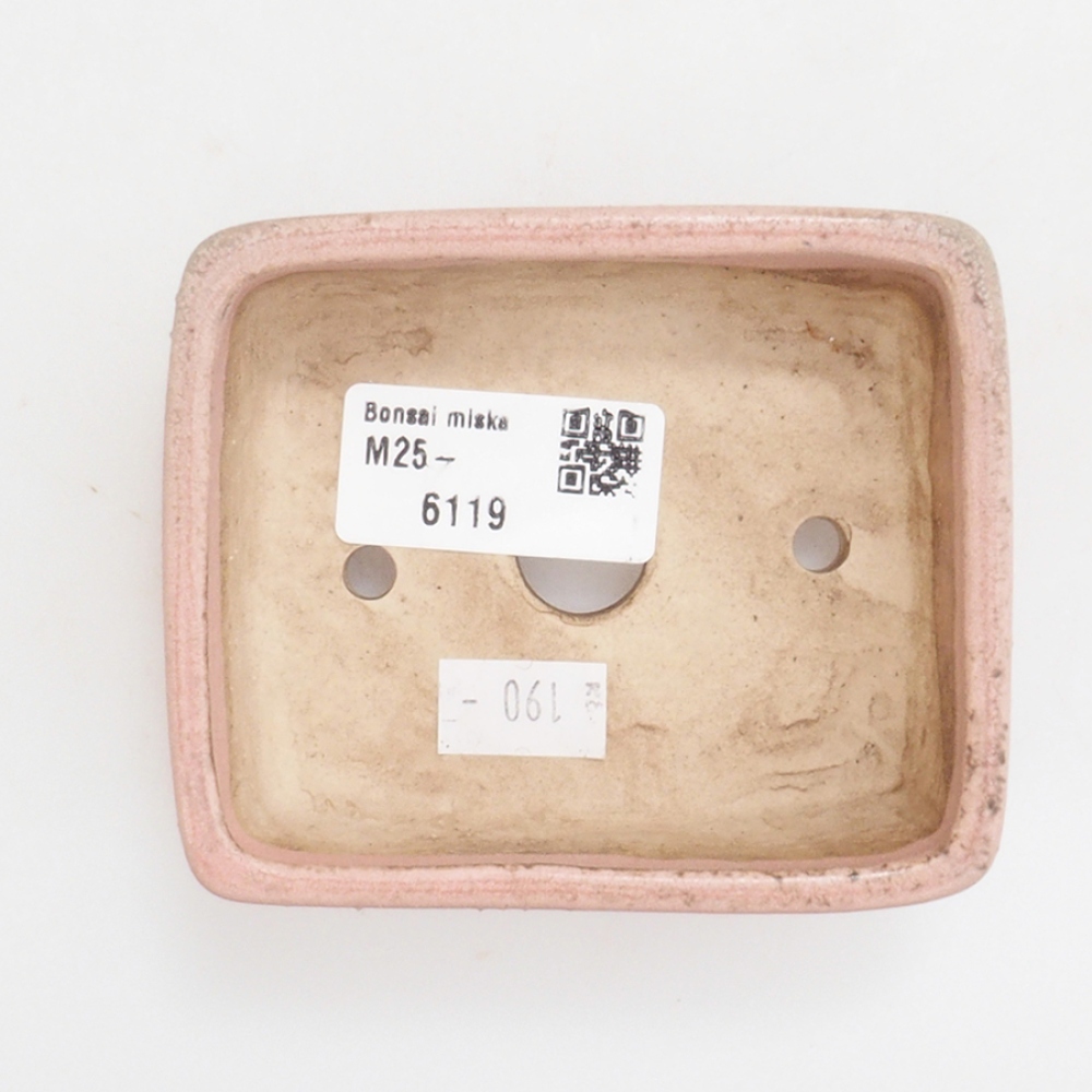 Bonsaischale aus Keramik 10 x 8,5 x 4 cm, braun