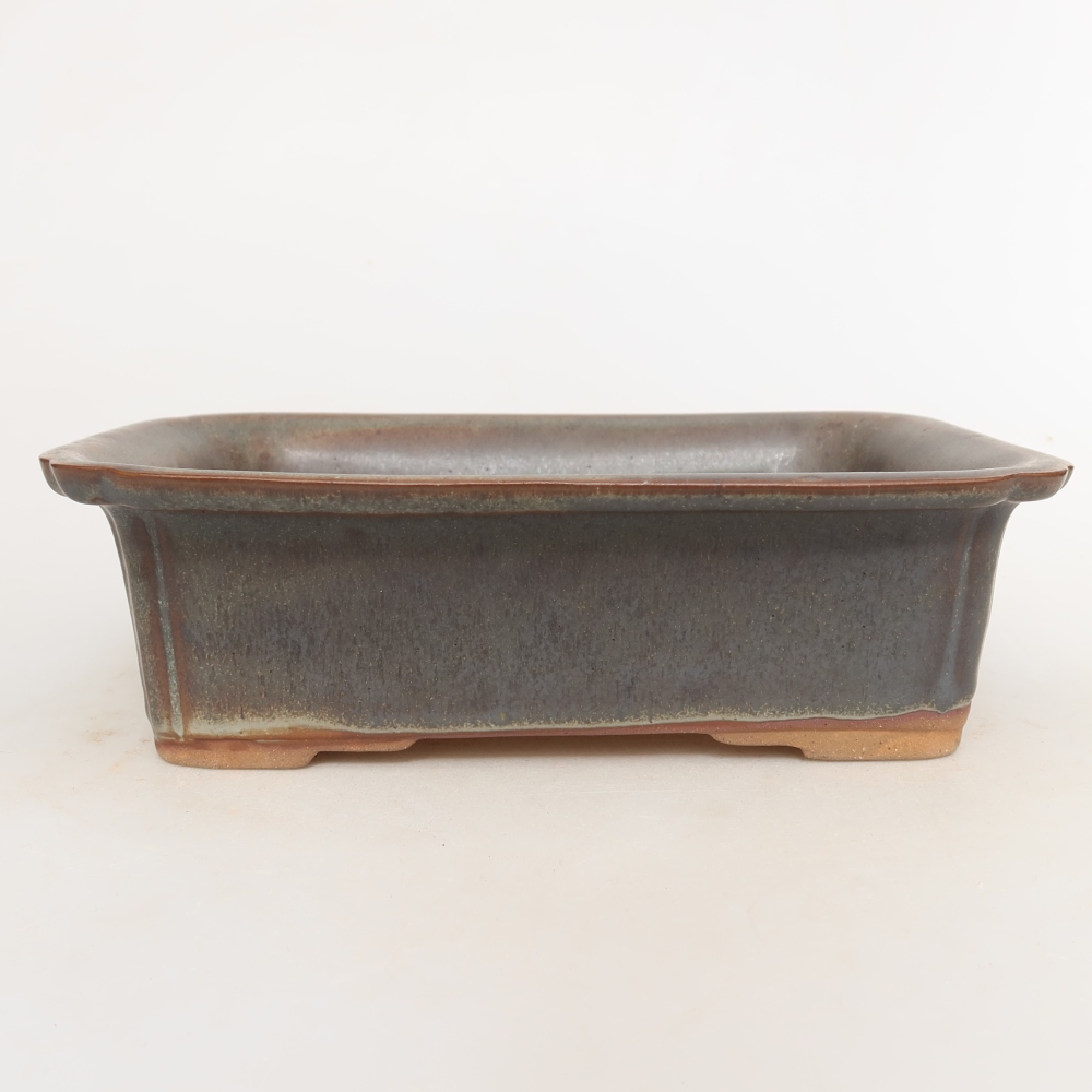 Keramikschale  20 x 15,5 x 5,5 cm, Farbe: braun