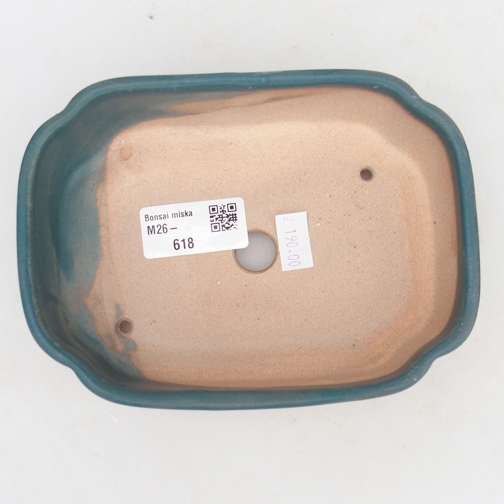 Bonsaischale aus Keramik 16 x 11,5 x 4,5 cm, Farbe blau