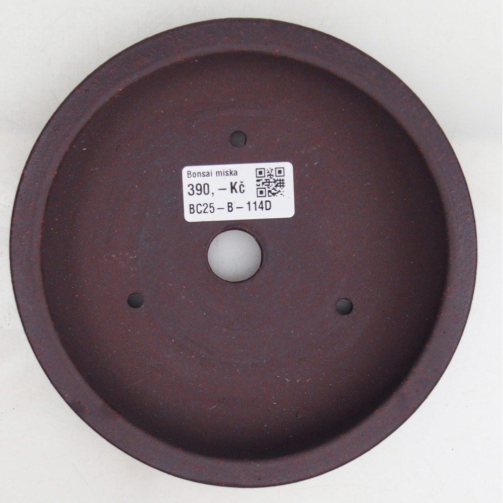 Bonsaischale aus Keramik 16 x 16 x 3 cm, braun