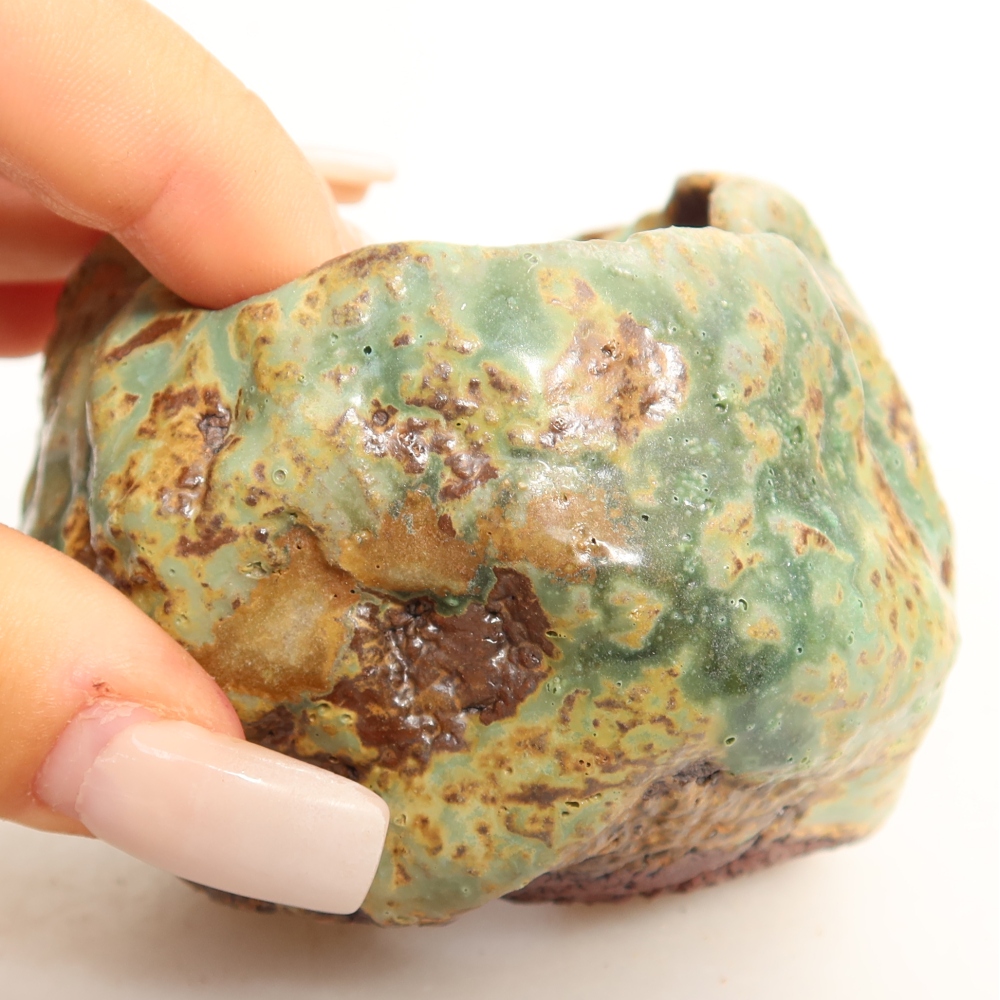 Keramikschale  7,5 x 6,5 x 6,5 cm, Farbe: grün