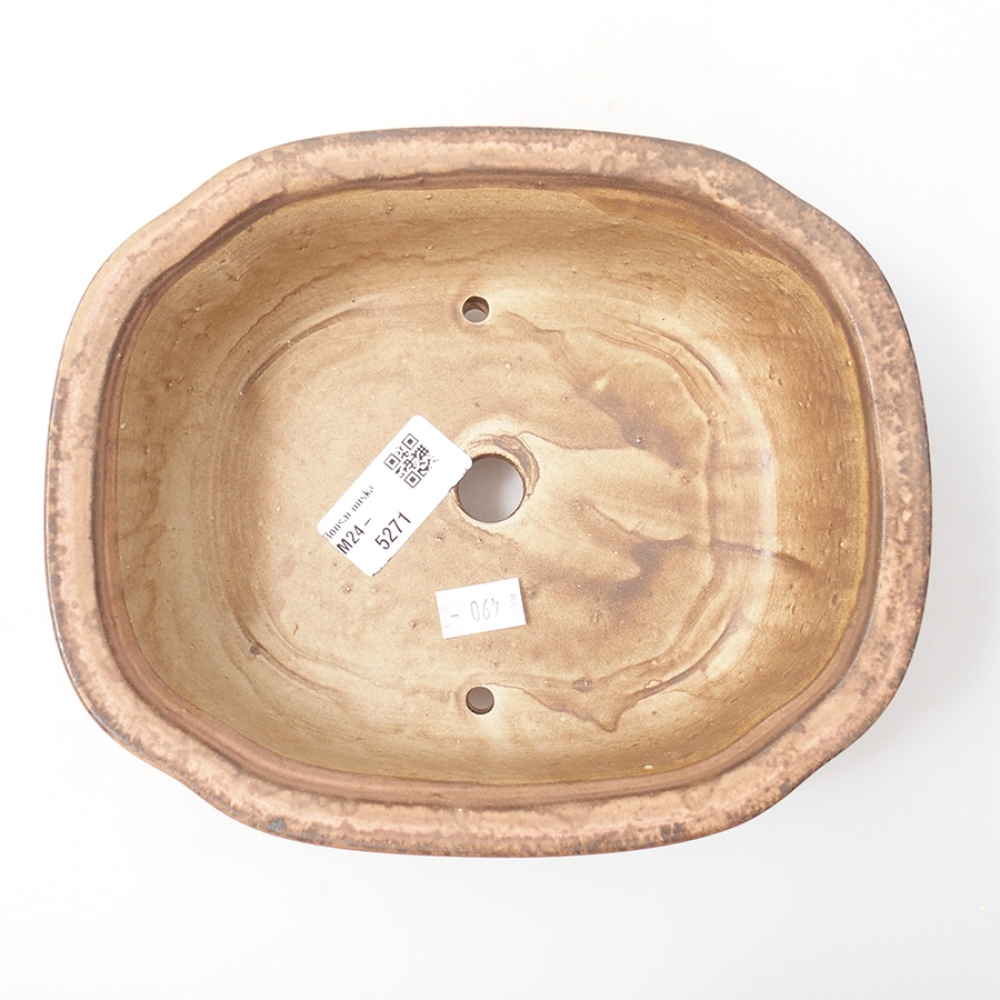 Bonsaischale aus Keramik 20 x 16 x 7 cm, rosa