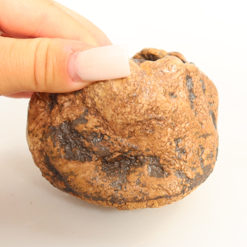 Keramikschale 7 x 6 x 6 cm , Farbe braun