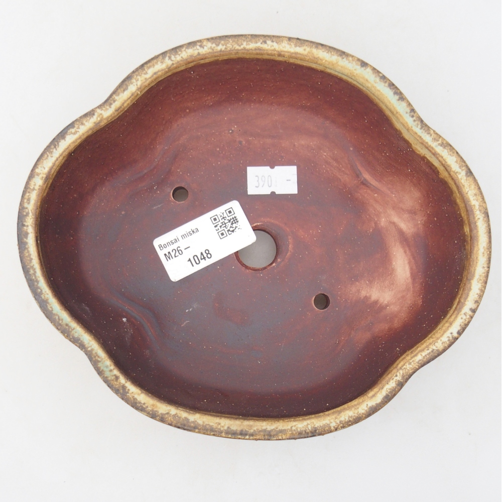 Bonsaischale aus Keramik 17 x 15,5 x 5,5 cm, grün