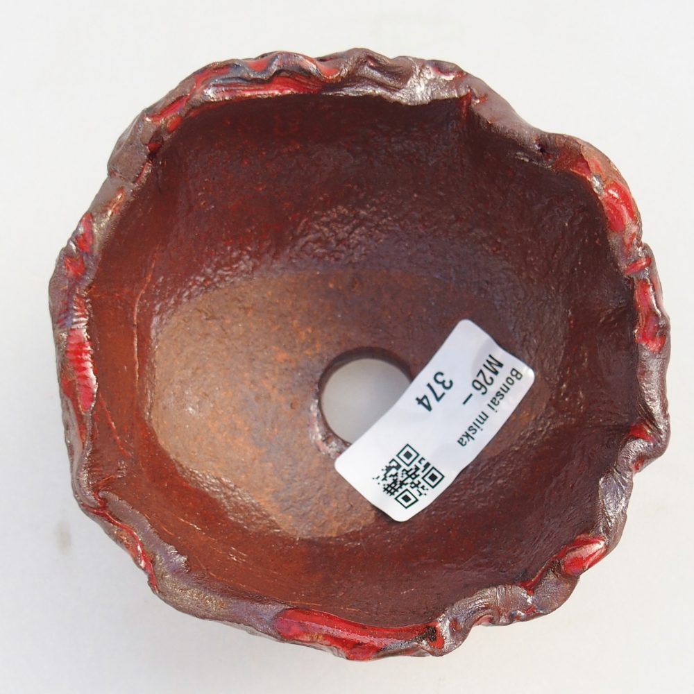 Keramische Muschel 10 x 10 x 8 cm , Farbe braun