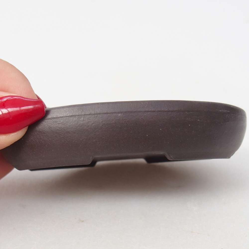 Mini-Bonsaischale 9 x 7,5 x 2 cm, braun