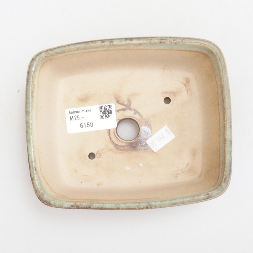 Bonsaischale aus Keramik 10 x 8,5 x 4 cm, braun