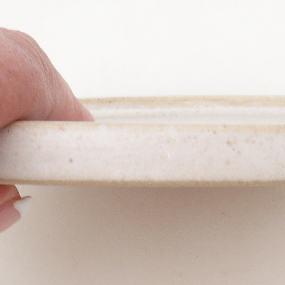 Runde Bonsai-Konsole D7-S - 16 x 16 x 1 cm - beige