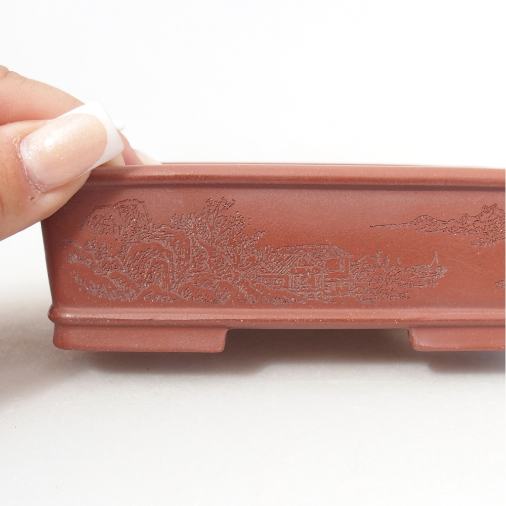 Schale 11,5 x 7,5 x 4 cm ziegelfarben