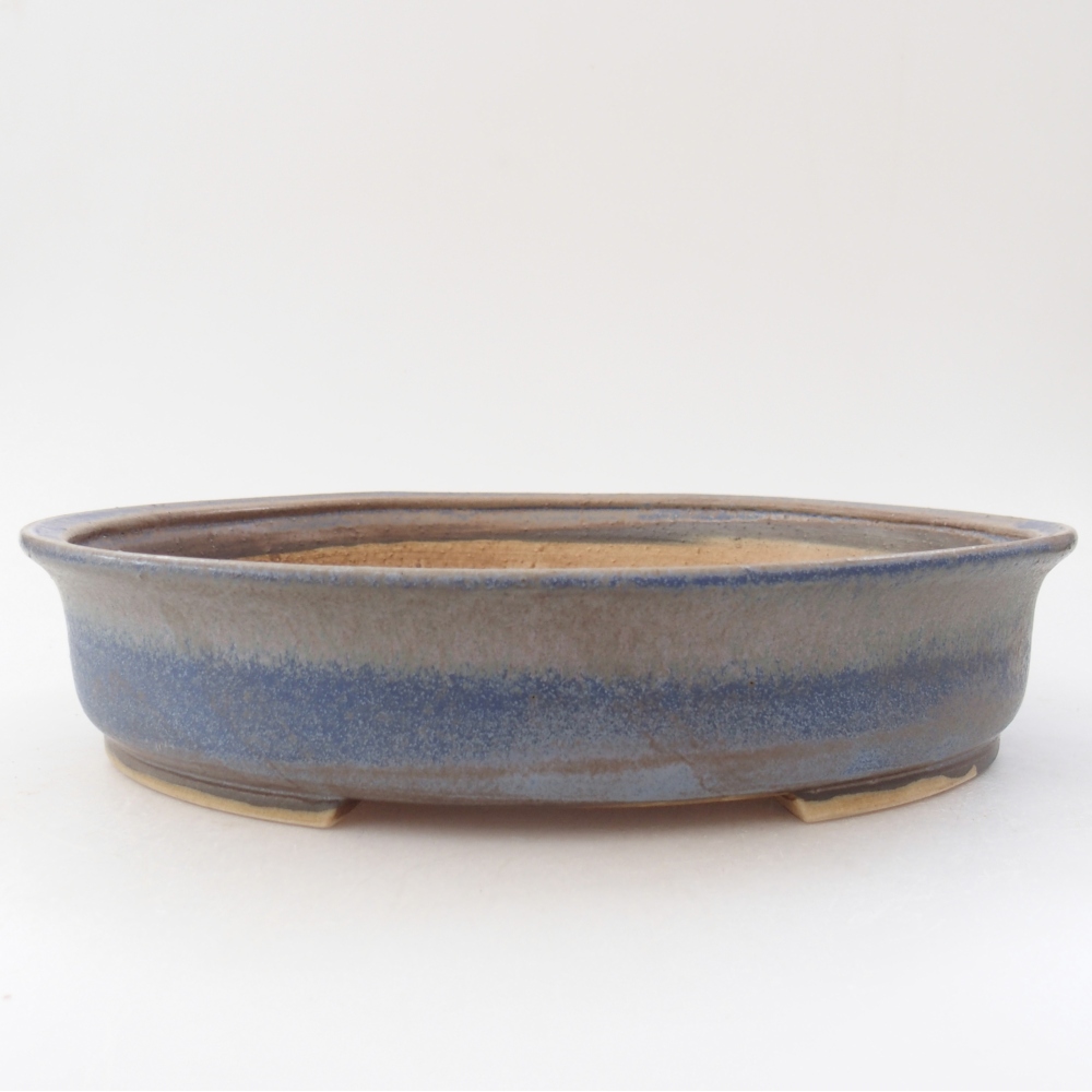 Bonsaischale aus Keramik 26,5 x 23,5 x 5,5 cm, Farbe blau