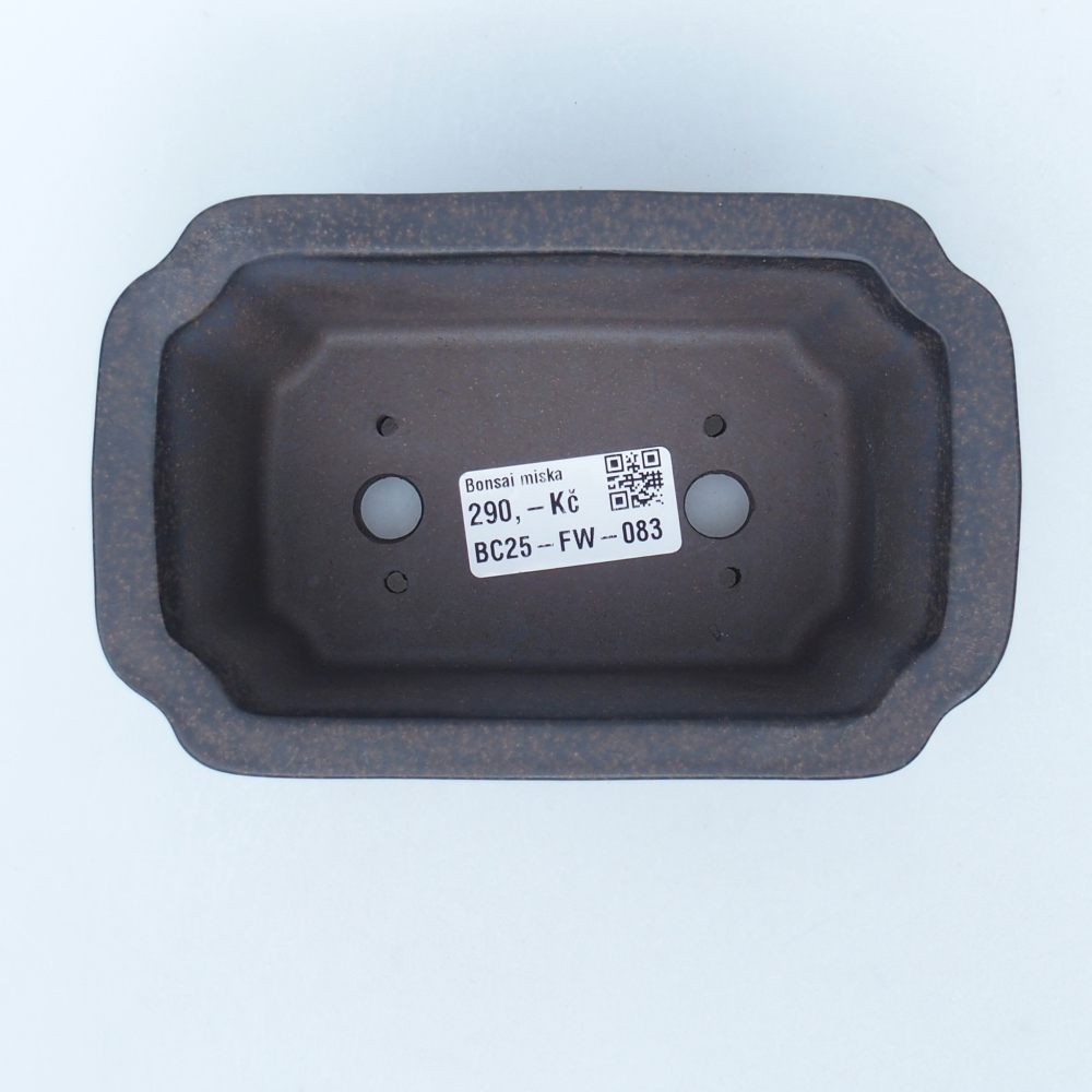 Schale 15 x 9,5 x 6 cm braun ocker