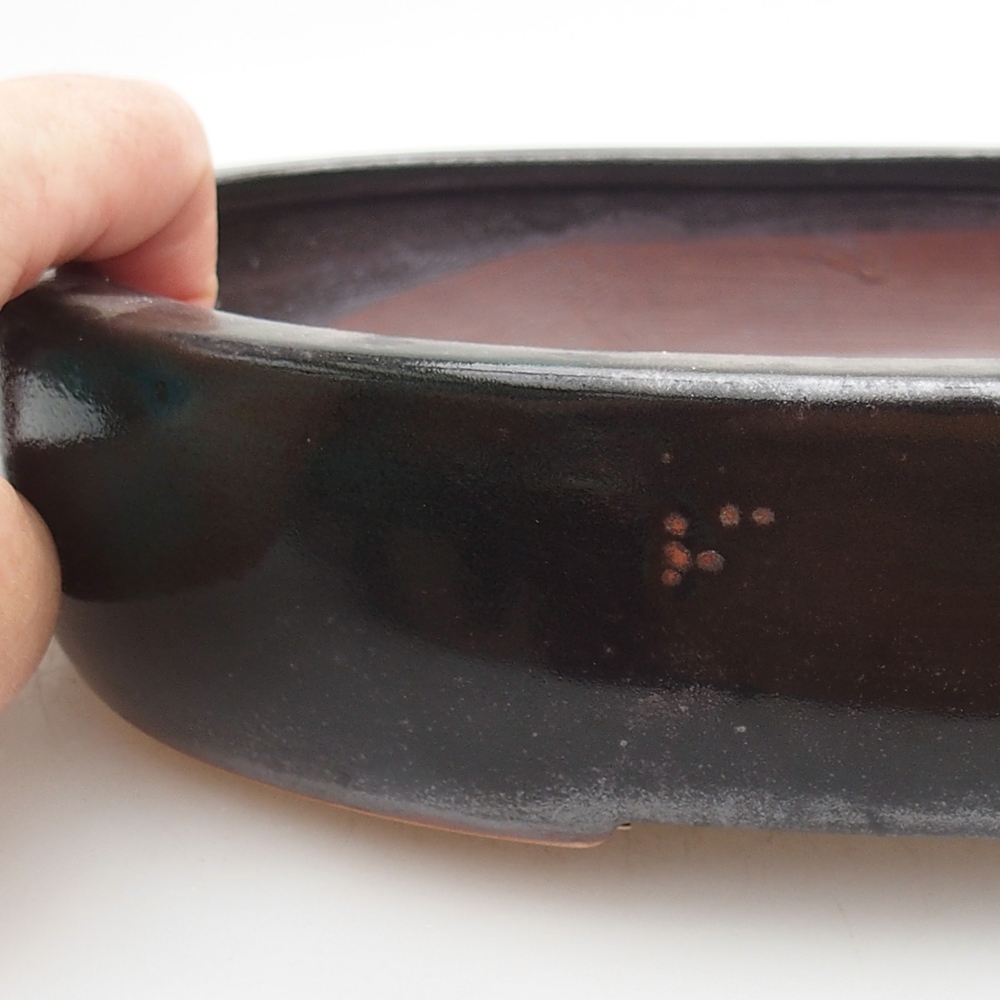 Bonsaischale aus Keramik 26 x 20 x 5 cm, grün