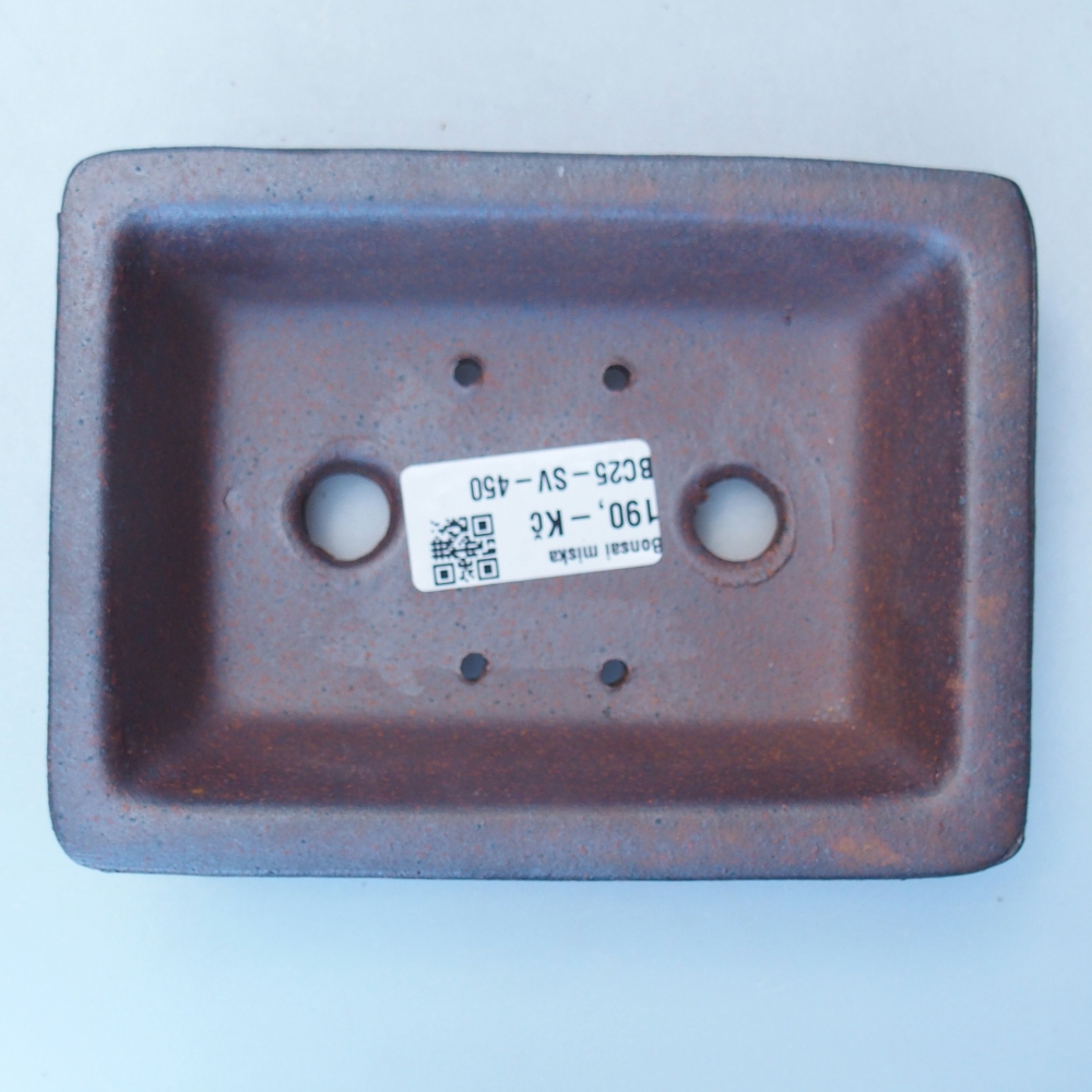 Schale 14 x 10,5 x 4 cm braun