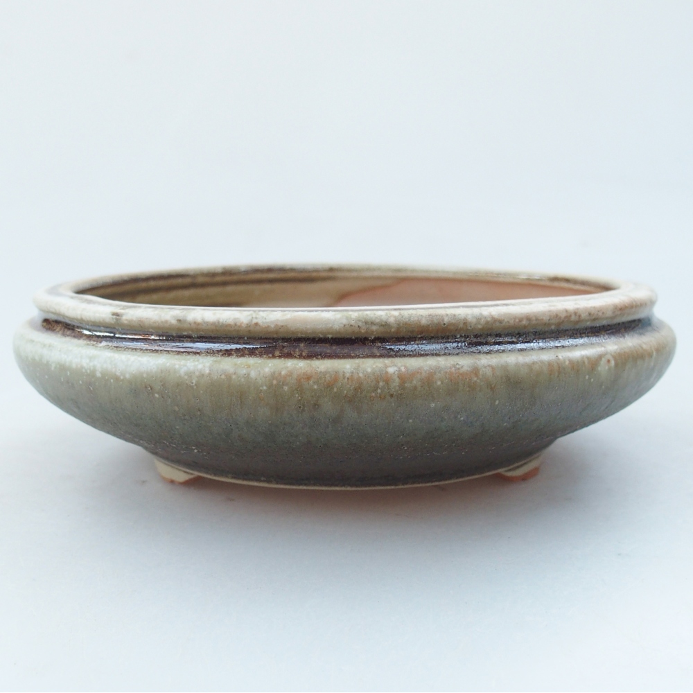 Bonsaischale aus Keramik 15 x 15 x 5 cm, grün