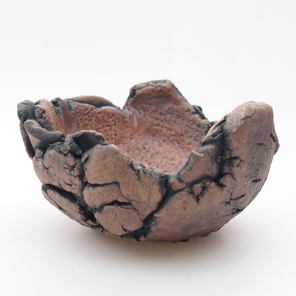 Keramikschale 9 x 9 x 6 cm , Farbe grün