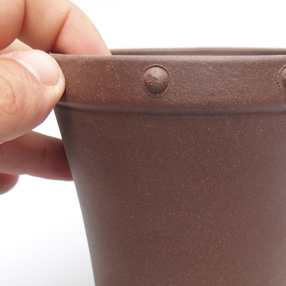 Schale 11 x 11 x 12 cm braun