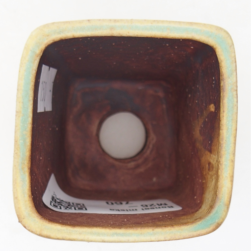 Bonsaischale aus Keramik 5 x 5 x 6,5 cm, grün