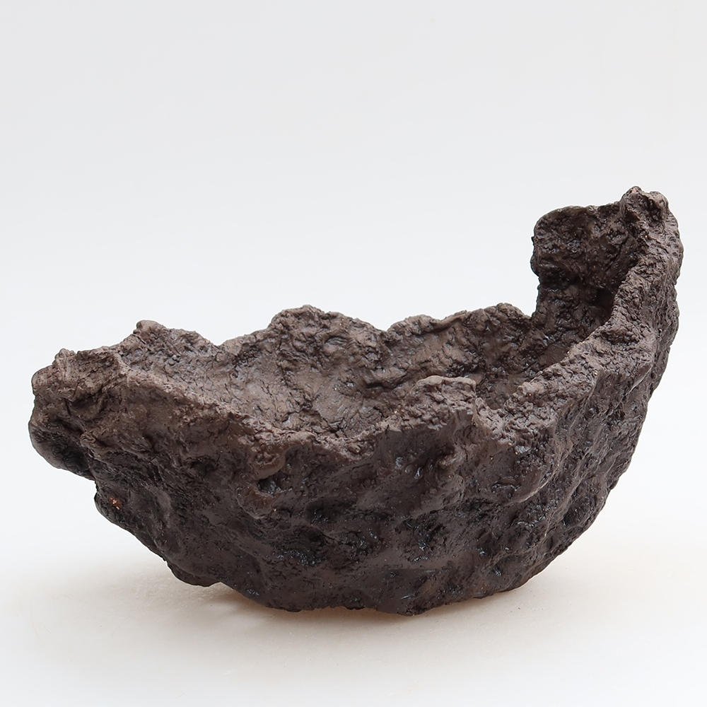 Keramikschale 20 x 16 x 13 cm, Farbe: braun
