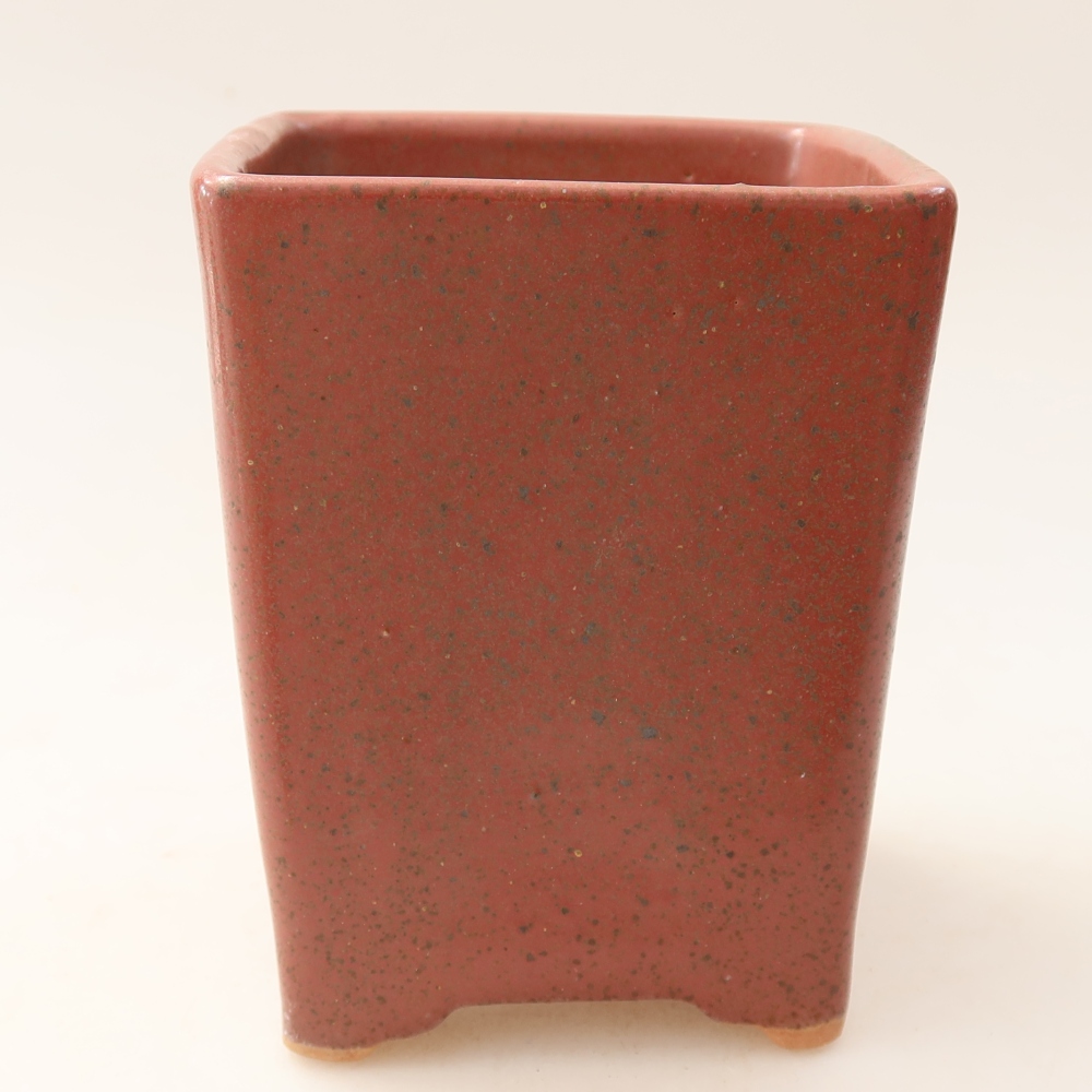 Keramik-Bonsai-Schale 9 x 9 x 11,5 cm, Farbe: Rosa