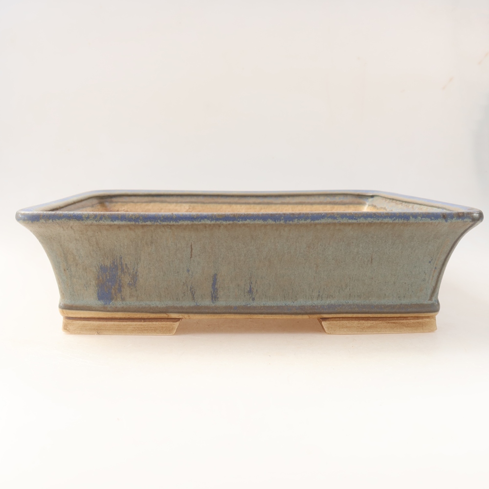 Keramik-Bonsai-Schale 29,5 x 24,5 x 8 cm, Farbe: Blau