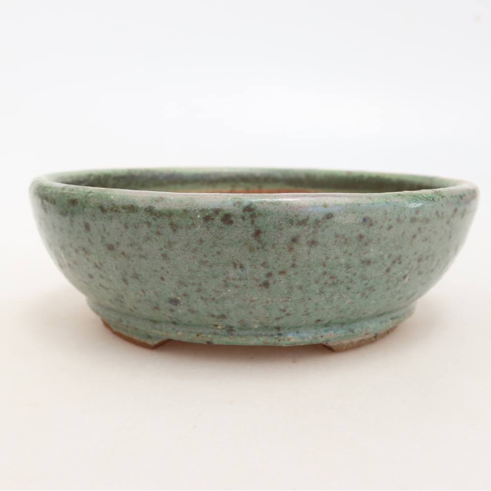 Bonsaischale aus Keramik 15 x 15 x 5 cm, grün