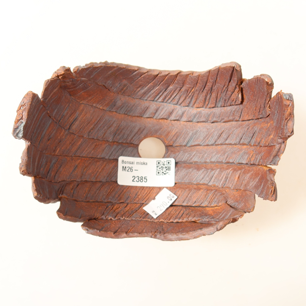 Keramikschale  14,5 x 11 x 11 cm, Farbe: braun