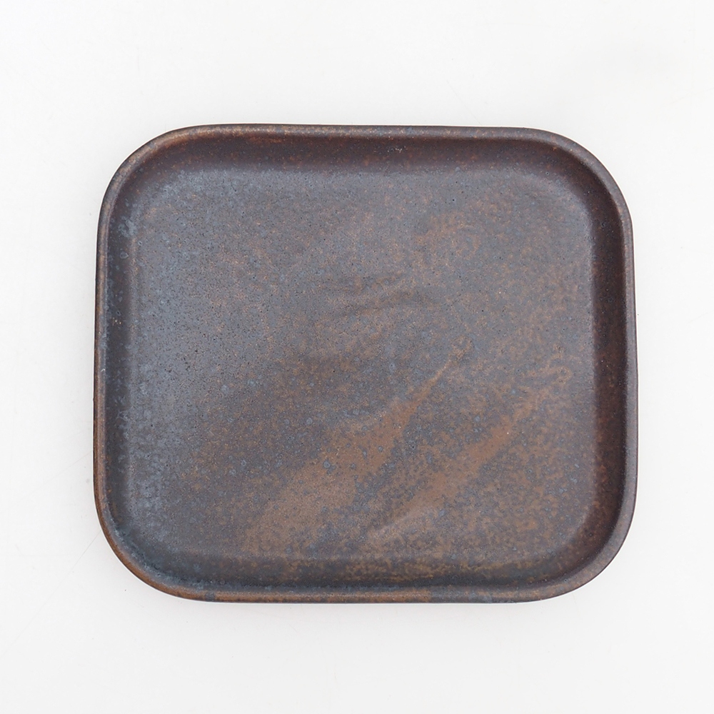 Bonsaischale + Untertasse H11 - 11,5 x 10 x 4 cm - grün