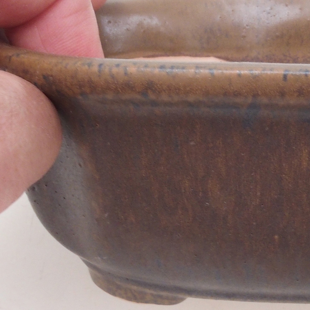 Bonsaischale H32 - 13 x 10 x 5,5 cm - braun