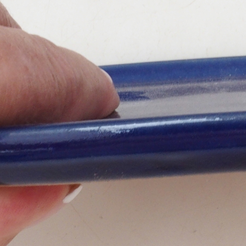 Keramikschale H31 - 15 x 13 x 1 cm - blau