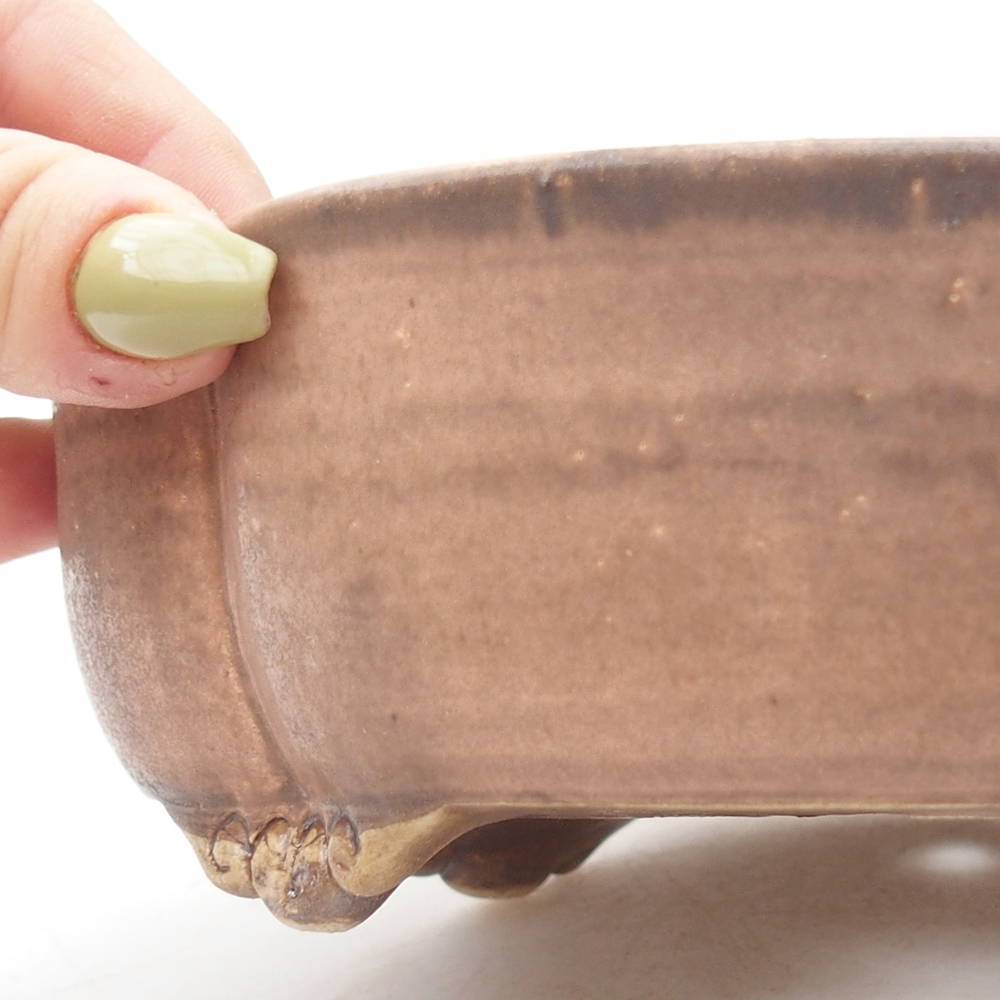 Bonsaischale aus Keramik 17 x 15,5 x 5,5 cm, rosa