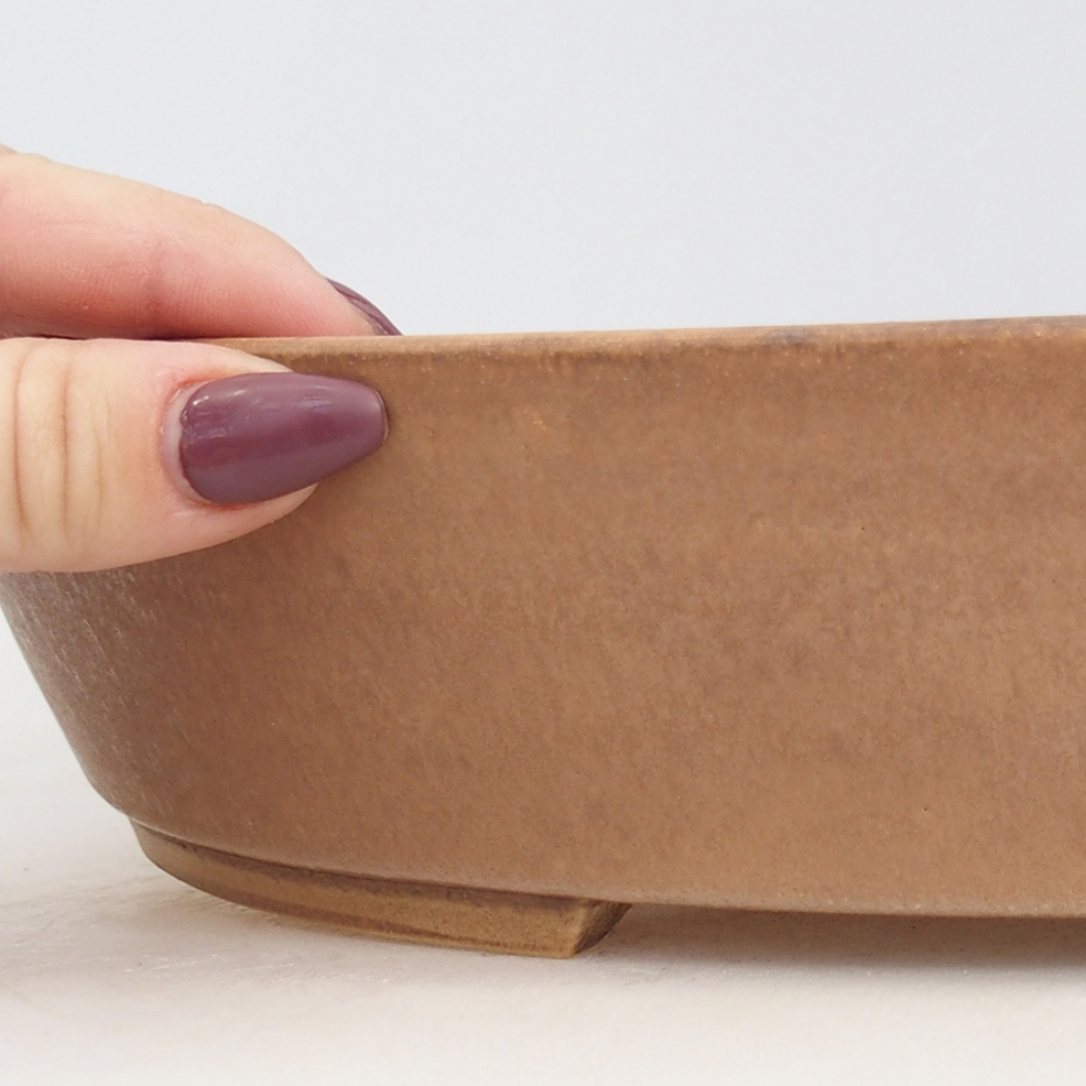 Bonsaischale aus Keramik 32 x 28 x 6 cm, rosa