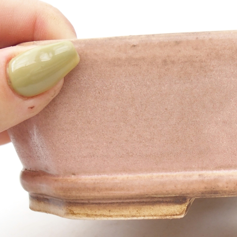 Bonsaischale aus Keramik 17 x 14,5 x 5 cm, rosa