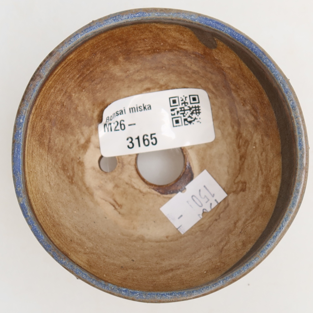 Bonsaischale aus Keramik 8,5 x 8,5 x 5 cm, Farbe blau
