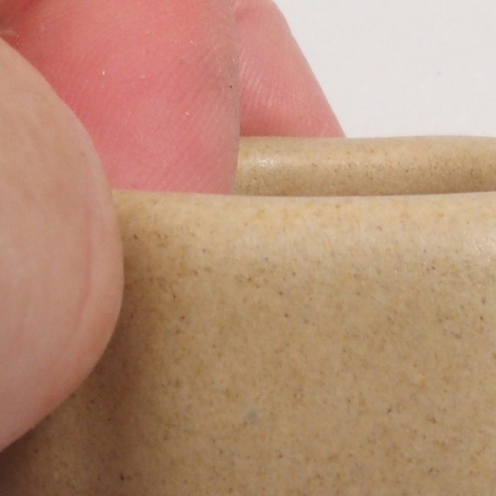 Mini-Bonsaischale 4,5 x 4,5 x 2 cm, braun