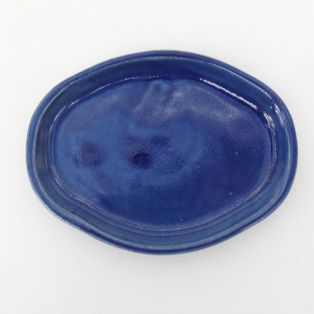 Keramikschale H05 -11 x 8,5 x 1 cm - blau
