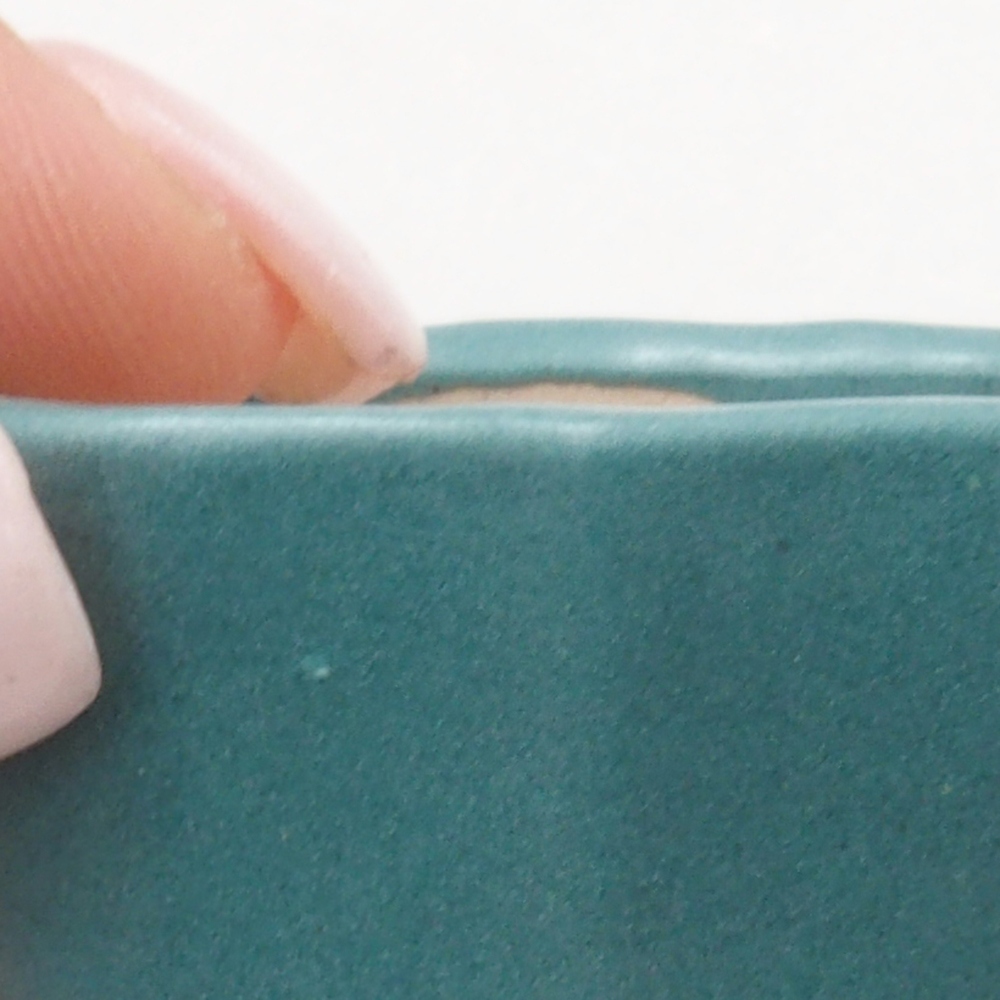 Bonsaischale aus Keramik 6,5 x 5,5 x 4 cm, Farbe blau