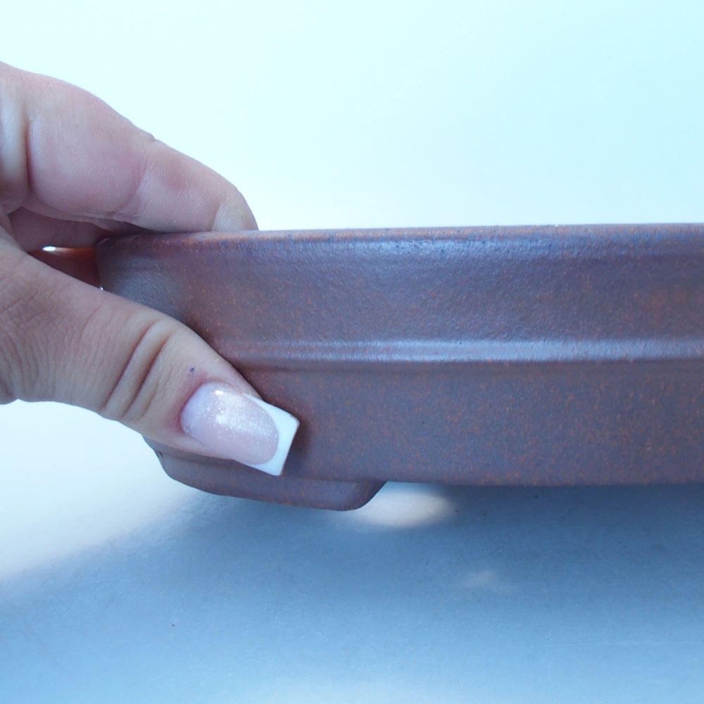 Schale 20,5 x 17 x 5 cm braun