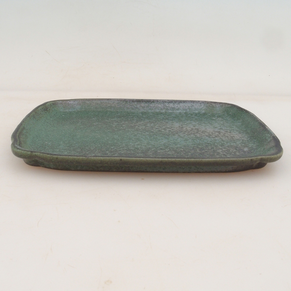 Keramikschale H50 - 18 x 13 x 1 cm - grün