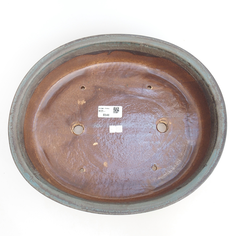 Bonsaischale aus Keramik 32,5 x 28 x 7,5 cm, Farbe blau