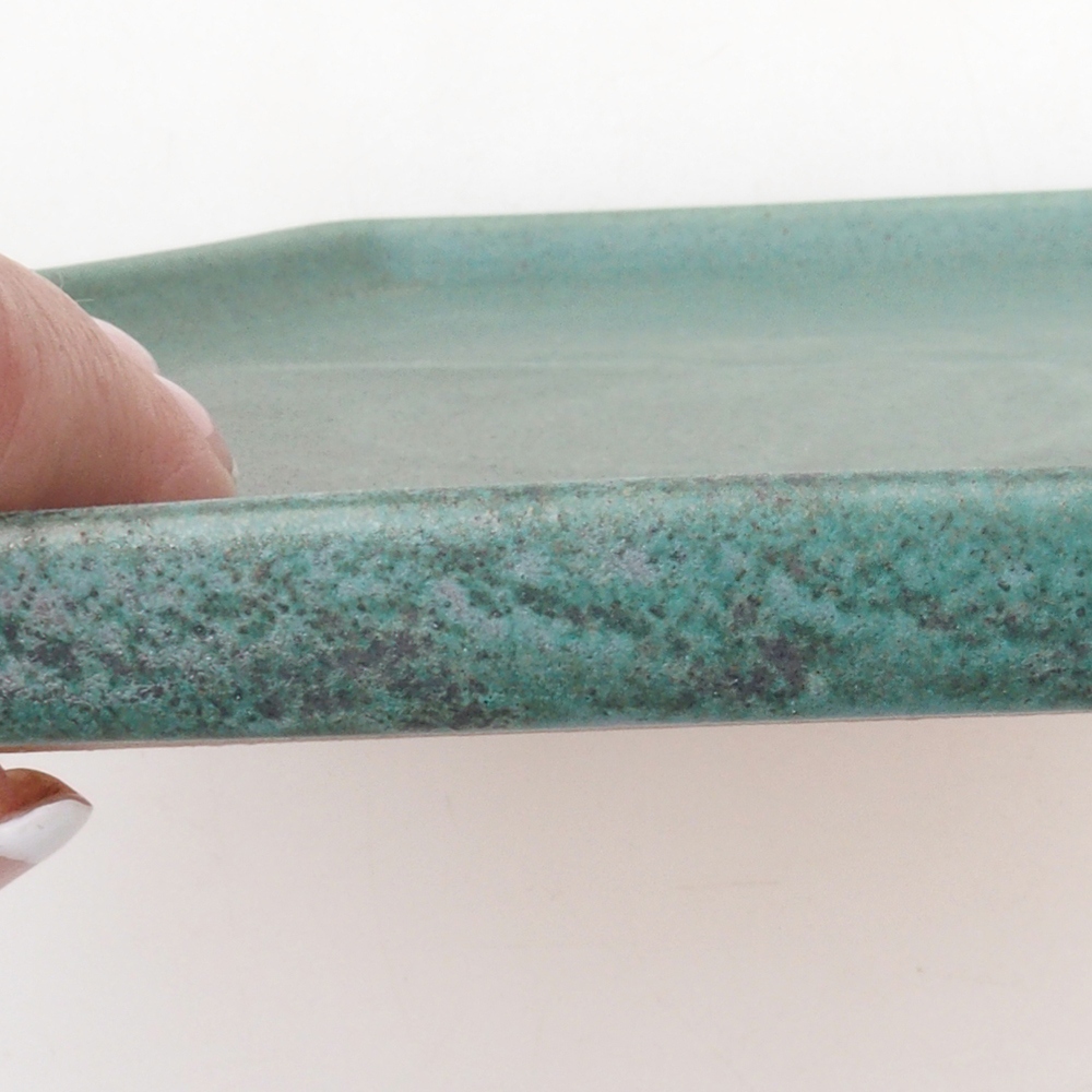 Keramische Untertasse H53 -18,5 x 17 x 1 cm - grün