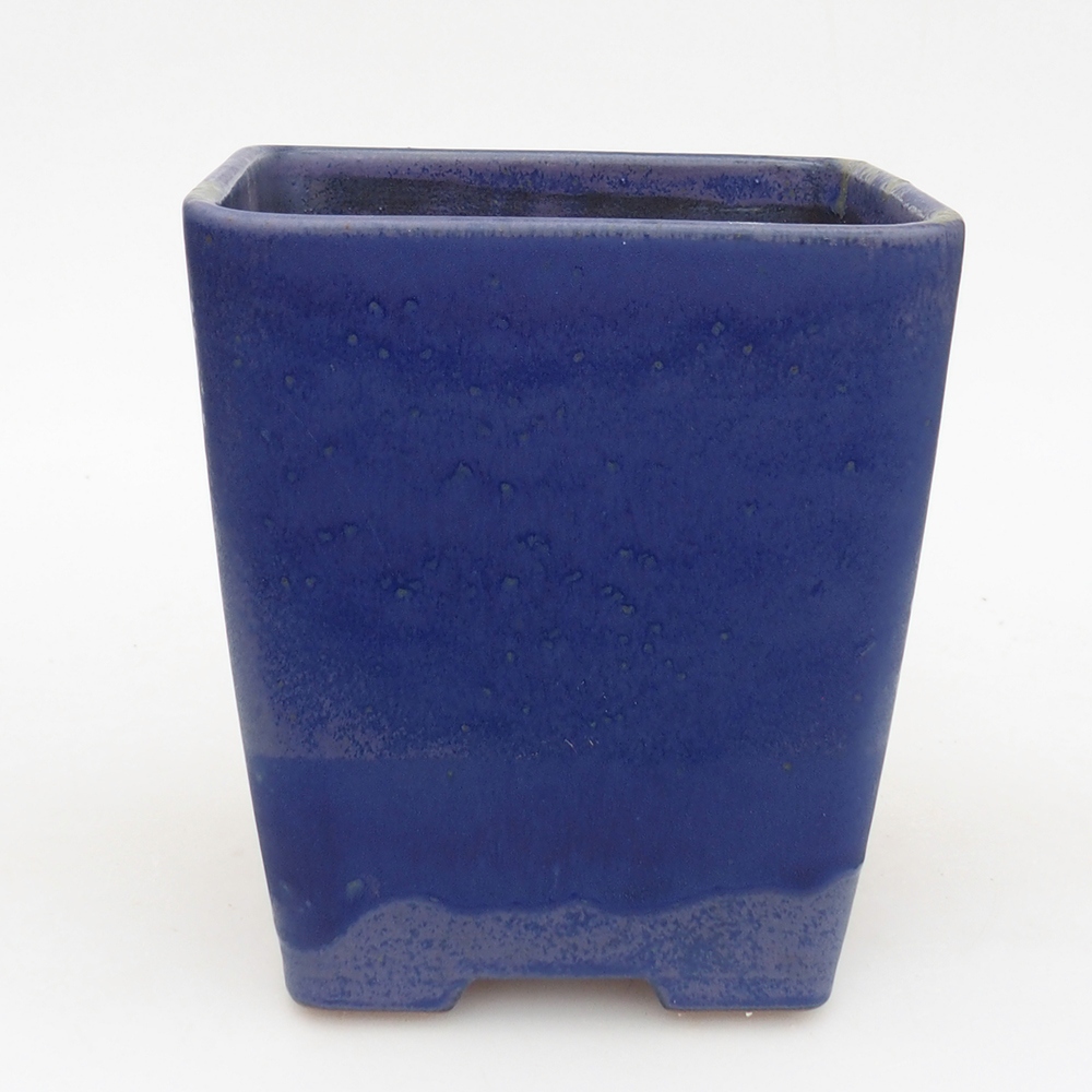 Bonsaischale aus Keramik 14 x 14 x 15 cm, Farbe blau