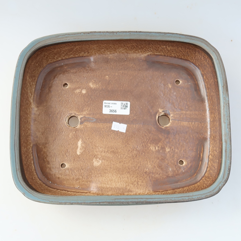 Keramik-Bonsai-Schale 29 x 23 x 7 cm, Farbe: Blau