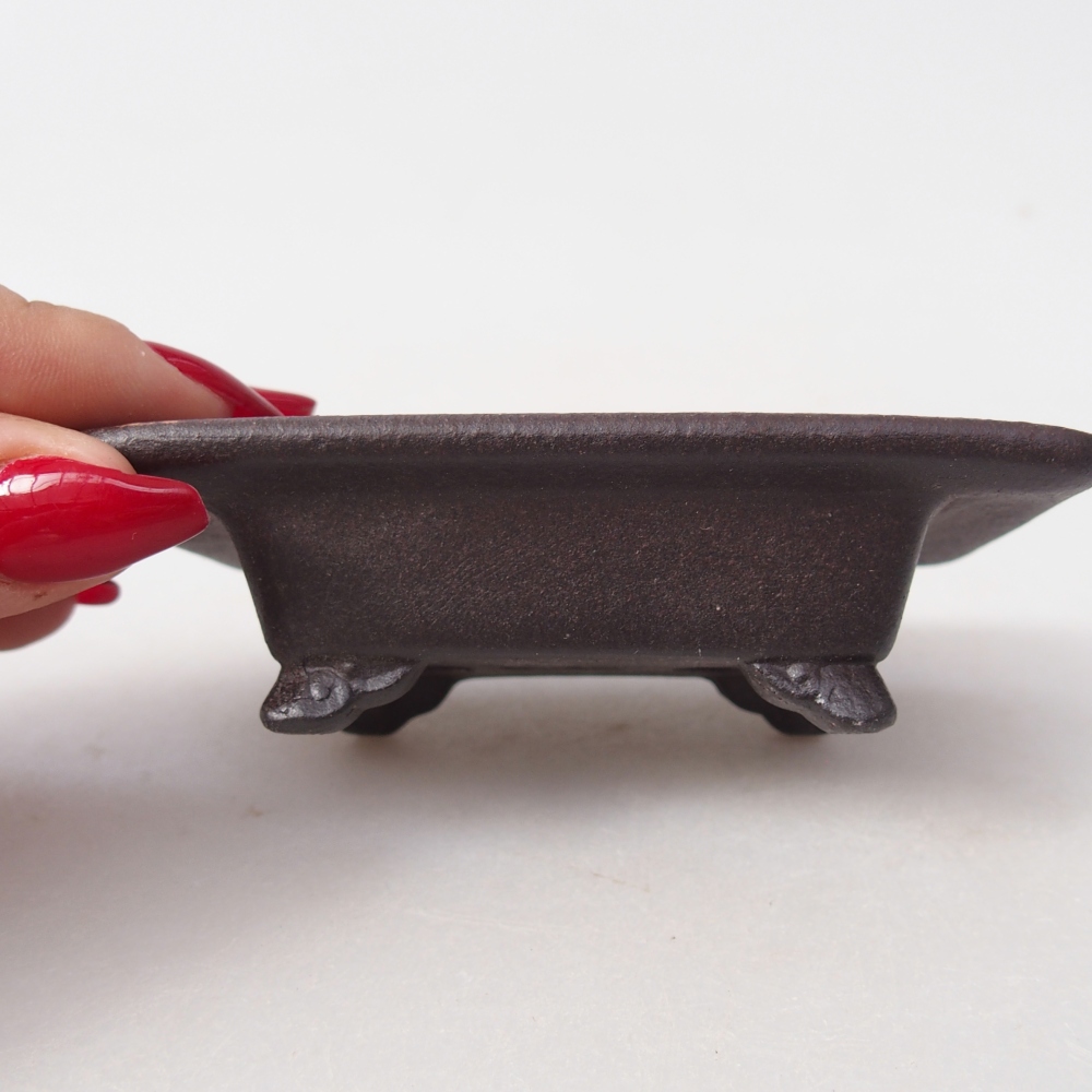 Mini-Bonsaischale 9,5 x 6,5 x 3 cm, braun