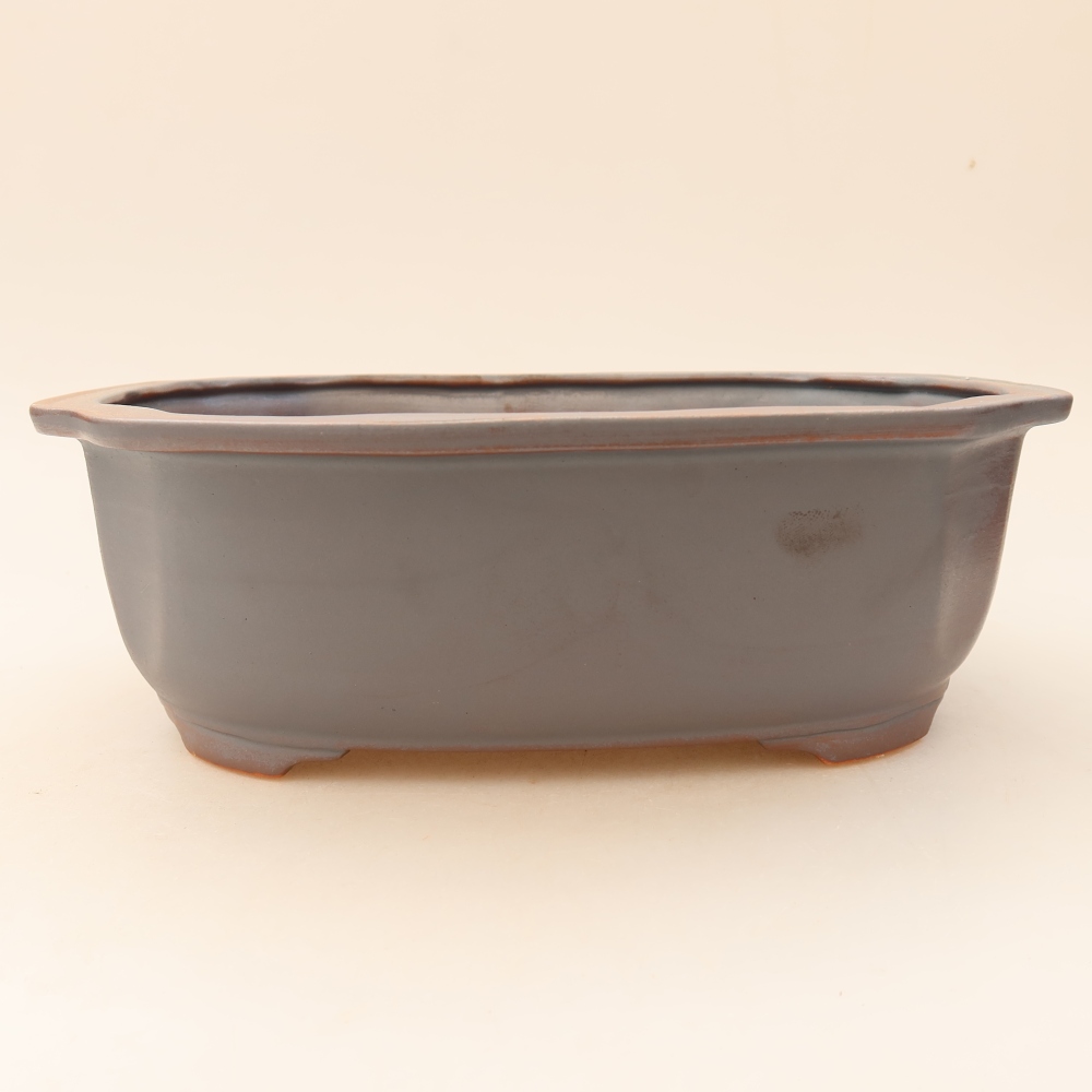 Bonsaischale aus Keramik 23 x 19 x 7 cm, braun